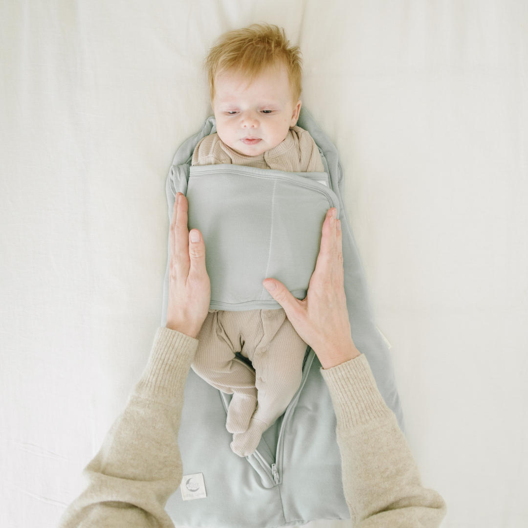 2-in-1 Bamboe Inbakerslaapzak voor Baby‘s (0-6 maanden)