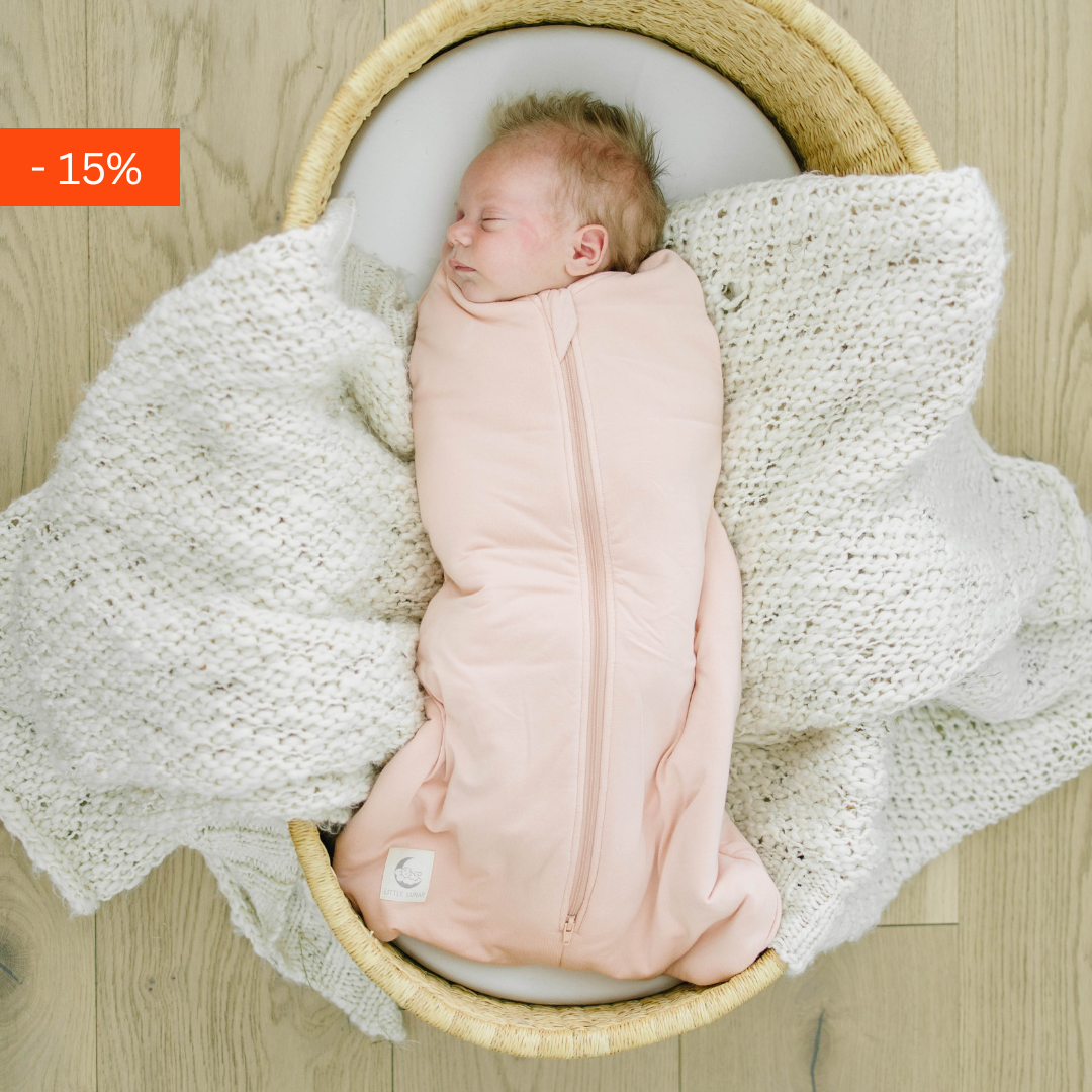 2-in-1 Wolkenweicher Bambus Puckschlafsack für Babys (0–6 Monate)