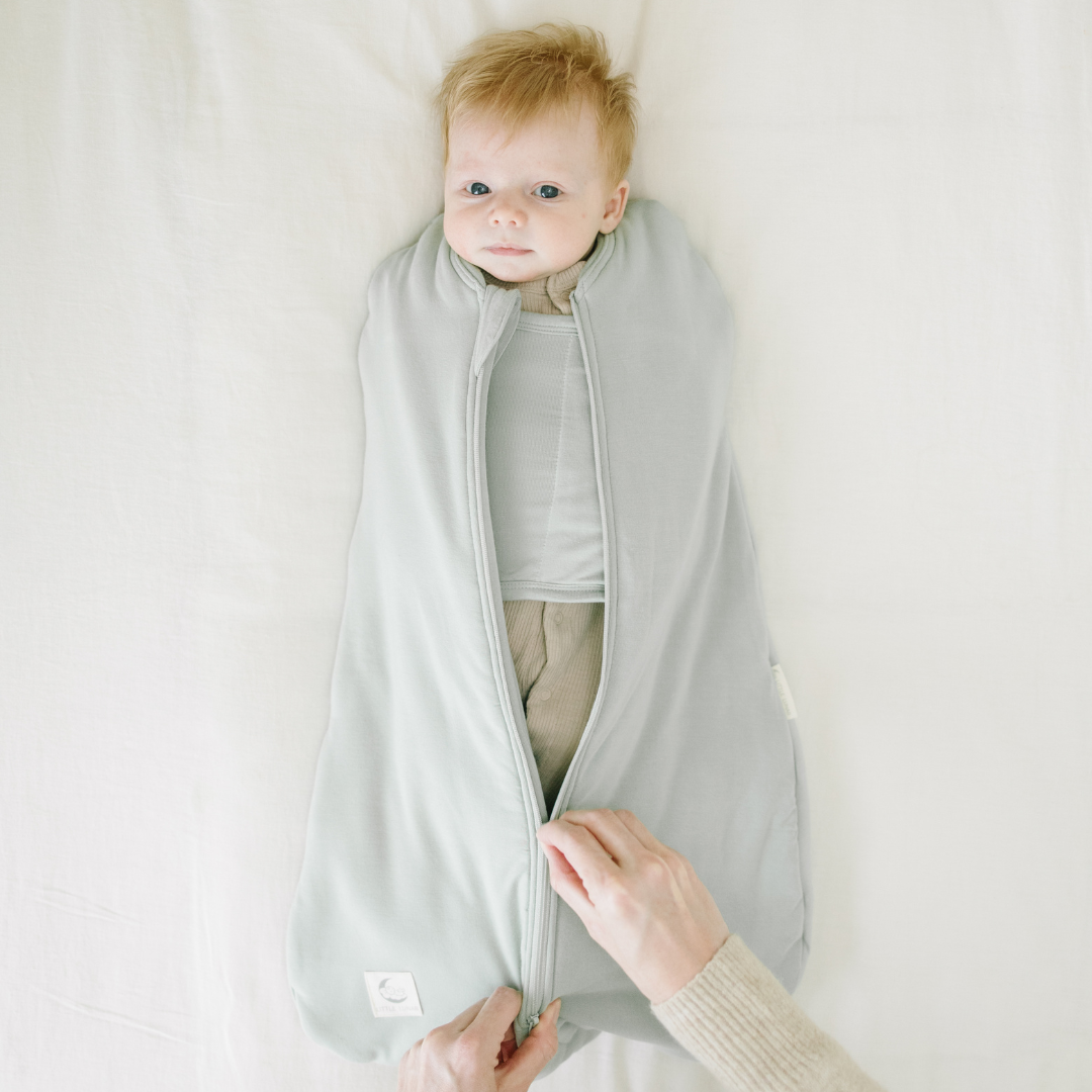 2-in-1 Bamboe Inbakerslaapzak voor Baby‘s (0-6 maanden)