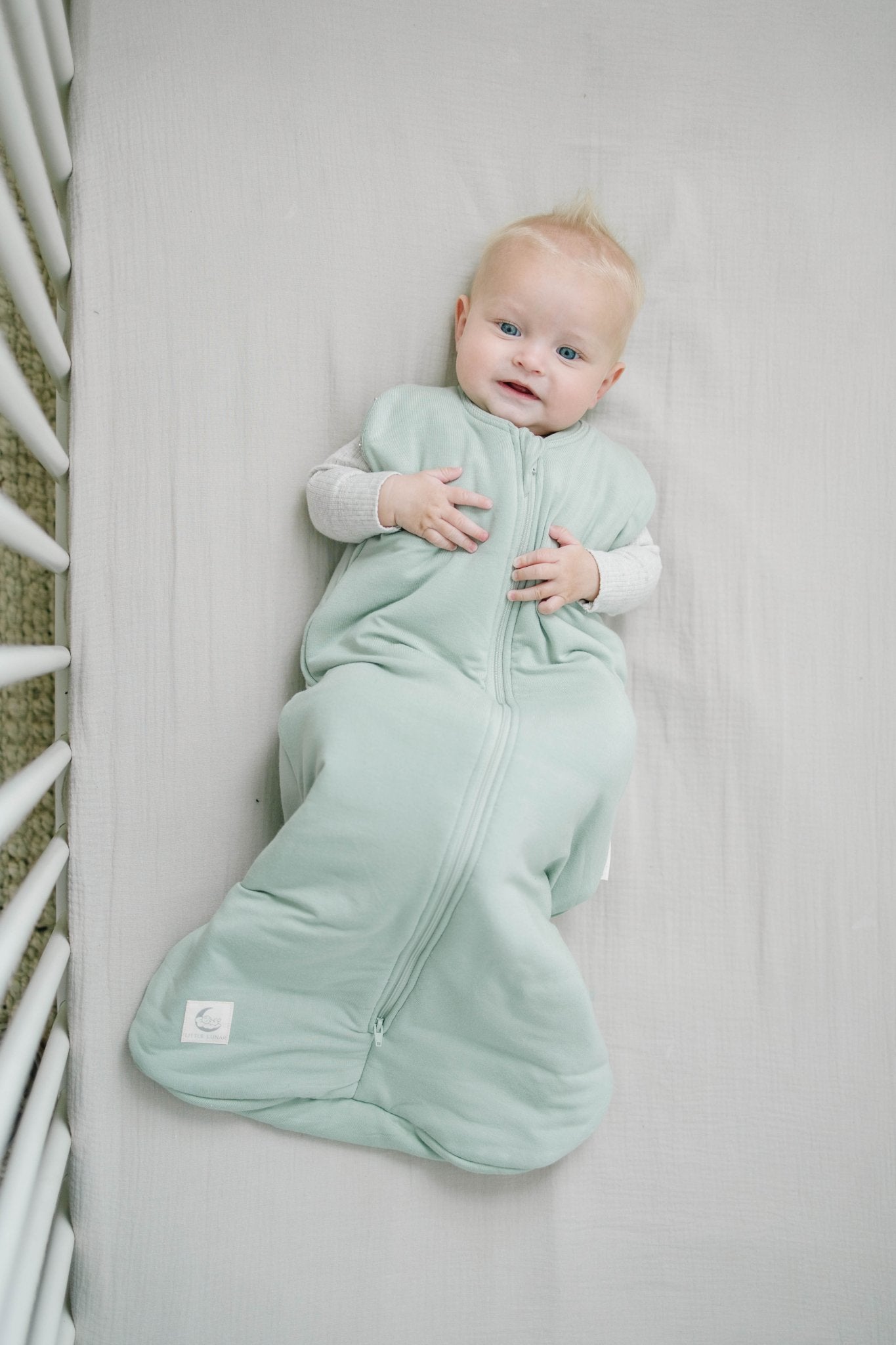 Bamboo Swaddle Sleeping Bag for Newborns (0 - 6 Months) - Little Lunar